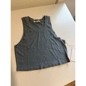$70 New Cotton Citizen Venice Crop Tank - Small - Blue